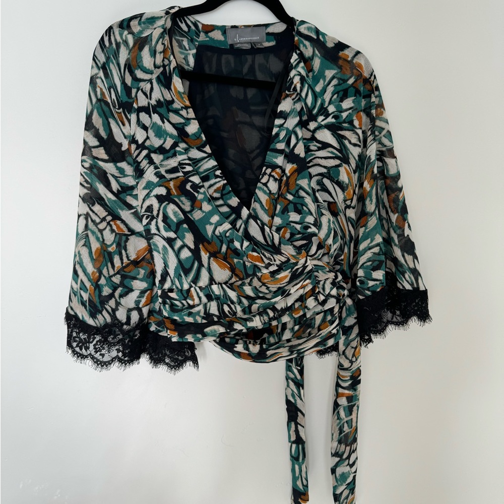 Anthropologie wrap top